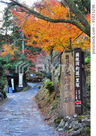 箱根路東海道箱根町箱根町紀念碑和秋葉 95823296