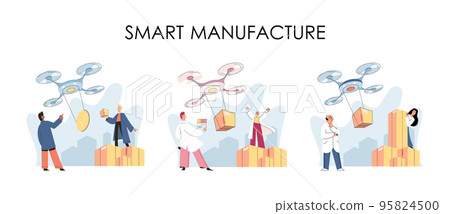 Automation and development of delivery process. Idea of modern transportation and distribution 95824500