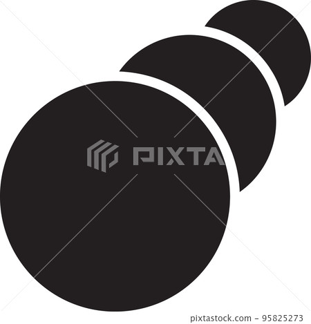 Abstract overlapping circle logo illustration in trendy and minimal style 95825273