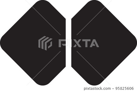 Abstract layers square logo illustration in trendy and minimal style 95825606