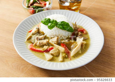 Green curry Thai curry Thai curry curry rice 95826633