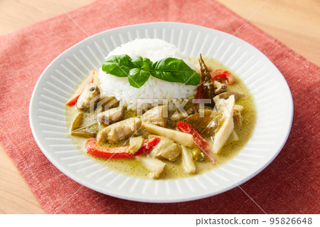 Green curry Thai curry Thai curry curry rice 95826648