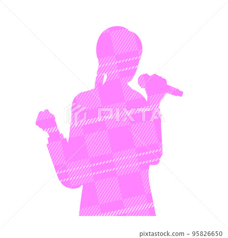 女上班族唱歌一首歌的插圖圖像檢查模式 95826650