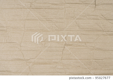Crumpled brown paper texture 95827677