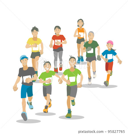跑公民馬拉鬆的賽跑者 95827765