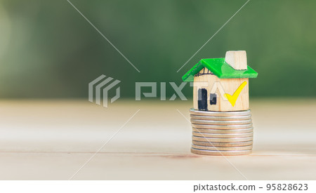 Mortgage and loan approved concept Mortgage and loan approved concept 95828623