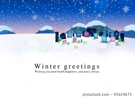 賀卡 冬季賀卡 95829675