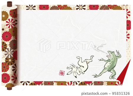 捲軸式賀年片 Choju Giga 95831326