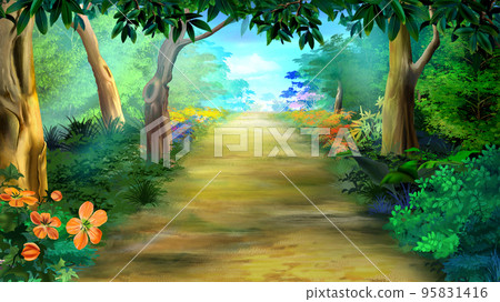 Trees and flowers in the forest cleaning Trees and flowers in the forest cleaning 95831416