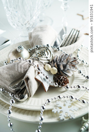 聖誕餐桌佈置 95831941