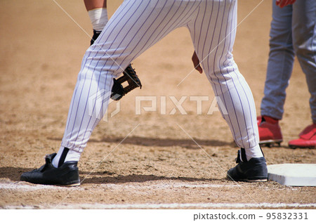 Baseball player legs Baseball player legs 95832331