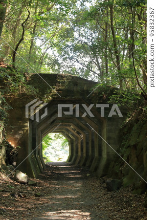 Old Octagonal Tunnel of a Disused Railway Old Octagonal Tunnel of a Disused Railway 95832367
