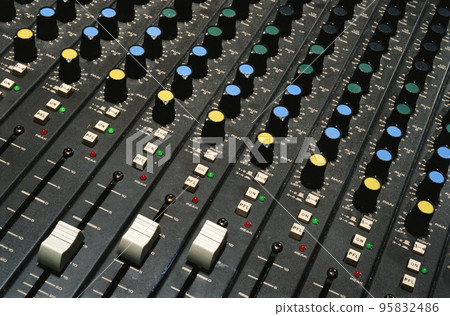 Shots of Sound Mixing console 95832486