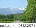 Mt. Memuro with remaining snow 95832574
