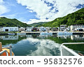 Departing from Rausu Port in summer 95832576