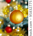 Golden christmas ball 95832775