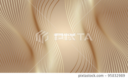 Golden Wave Swing Smooth Luxury Texture Line Texture Background Golden Wave Swing Smooth Luxury Texture Line Texture Background 95832989