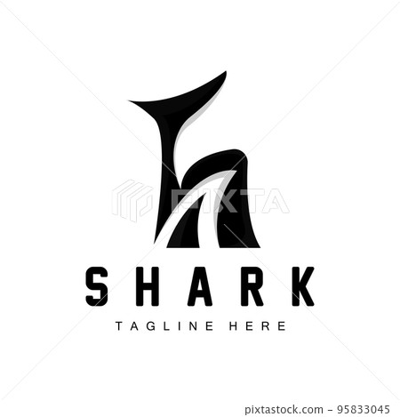 Shark Logo, Wild Fish Vector Illustration, Ocean Predator, Product Brand Design Icon 95833045