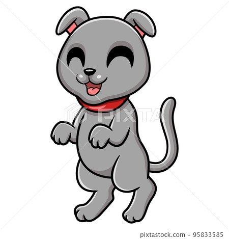 Cute scottish fold cat cartoon 95833585