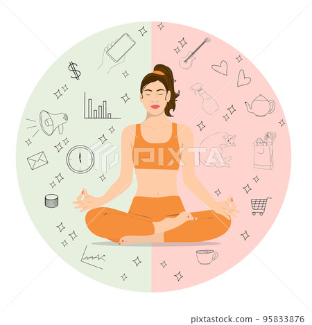 Life and work balance concept. 95833876