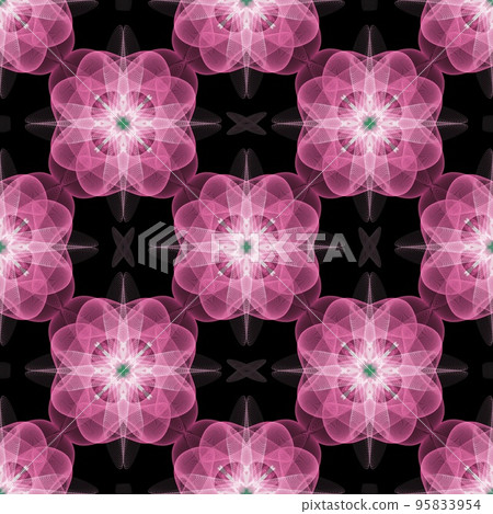 Translucent floral pattern, organza-like seamless pattern, textured floral repeat pattern Translucent floral pattern, organza-like seamless pattern, textured floral repeat pattern 95833954