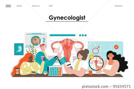 Gynecology and women health service landing page 95834571