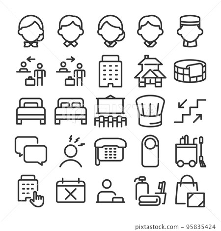 Hotel / inn icon set 2 Hotel / inn icon set 2 95835424