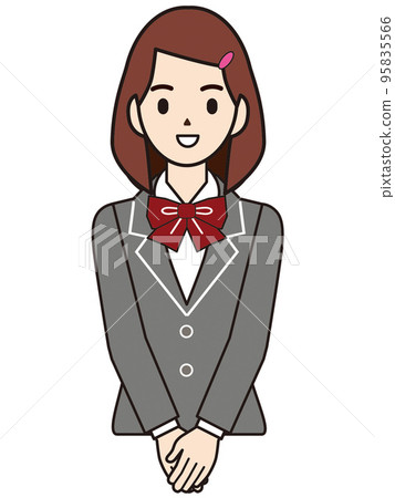 Person illustration female student Person illustration female student 95835566