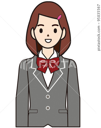 人物插圖女學生 人物插圖女學生 95835567