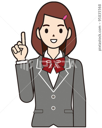 Person illustration female student 95835568