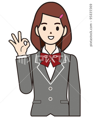 Person illustration female student 95835569
