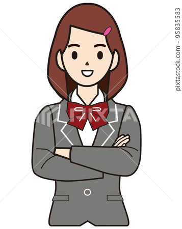 人物插圖女學生 95835583