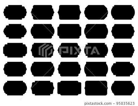 Set of vintage frames and labels vector illustration isolated on white Set of vintage frames and labels vector illustration isolated on white 95835623