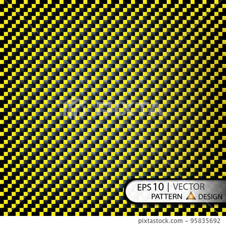 Vector Pattern seamless carbon fiber Yellow under mask for the production of film with a texture. Vector Pattern seamless carbon fiber Yellow under mask for the production of film with a texture. 95835692