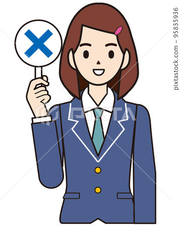 Person illustration female student Person illustration female student 95835936