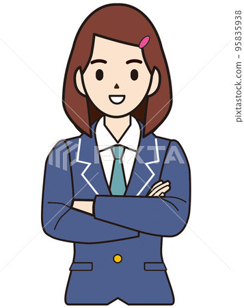 Person illustration female student Person illustration female student 95835938