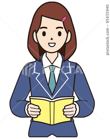 Person illustration female student 95835940