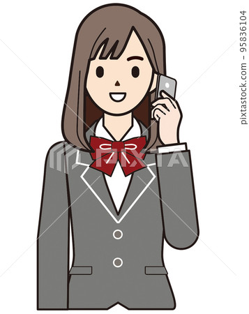 Person illustration female student Person illustration female student 95836104