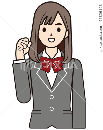 人物插圖女學生 95836108