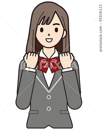 Person illustration female student Person illustration female student 95836121