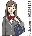 人物插圖女學生 95836123