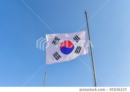 太極旗的早期吊裝 太極旗的早期吊裝 95836225