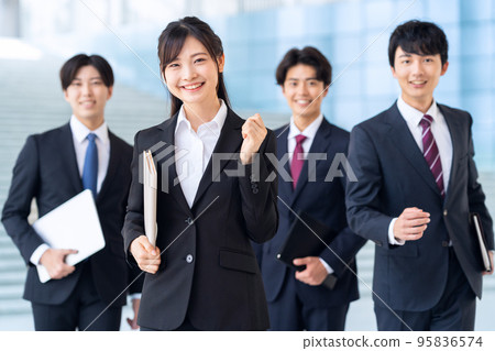 Male business job hunting new employee 95836574