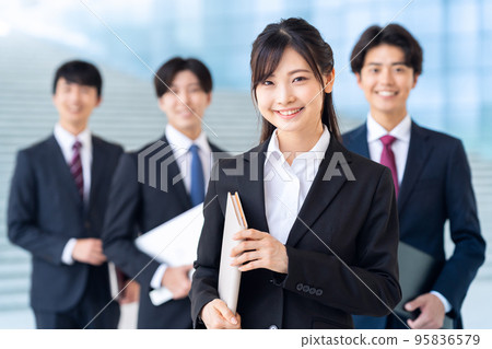 Male business job hunting new employee 95836579