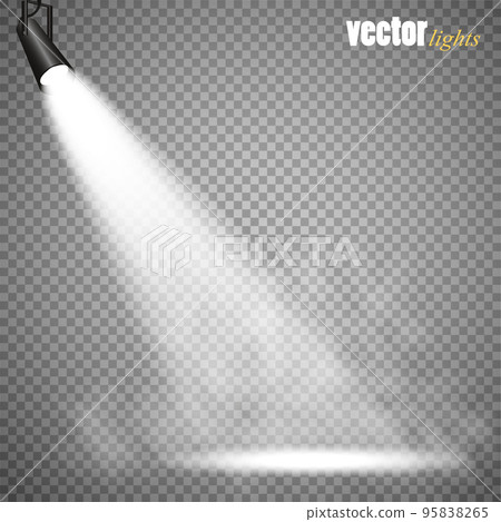 Vector Spotlights. Scene. Light Effects. Glow light effect 95838265
