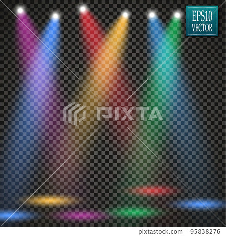 Vector Spotlights. Scene. Light Effects. Glow light effect Vector Spotlights. Scene. Light Effects. Glow light effect 95838276