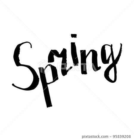 Black Lettering Spring 95839208