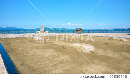 Restored salt fields at Utazu Rinkai Park, Kagawa Prefecture 95839836