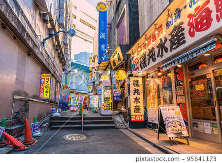 Cityscape of Yokohama, Japan View of "Yokohama Station West Exit Golden Gai" (Yokohama Station West Exit Fifth Avenue Shopping District) in front of Yokohama Station Cityscape of Yokohama, Japan View of "Yokohama Station West Exit Golden Gai" (Yokohama Station West Exit Fifth Avenue Shopping District) in front of Yokohama Station 95841173