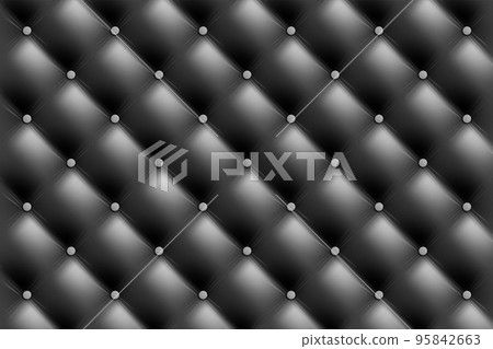 Vintage black leather or fabric upholstery chester. Vintage black leather or fabric upholstery chester. 95842663